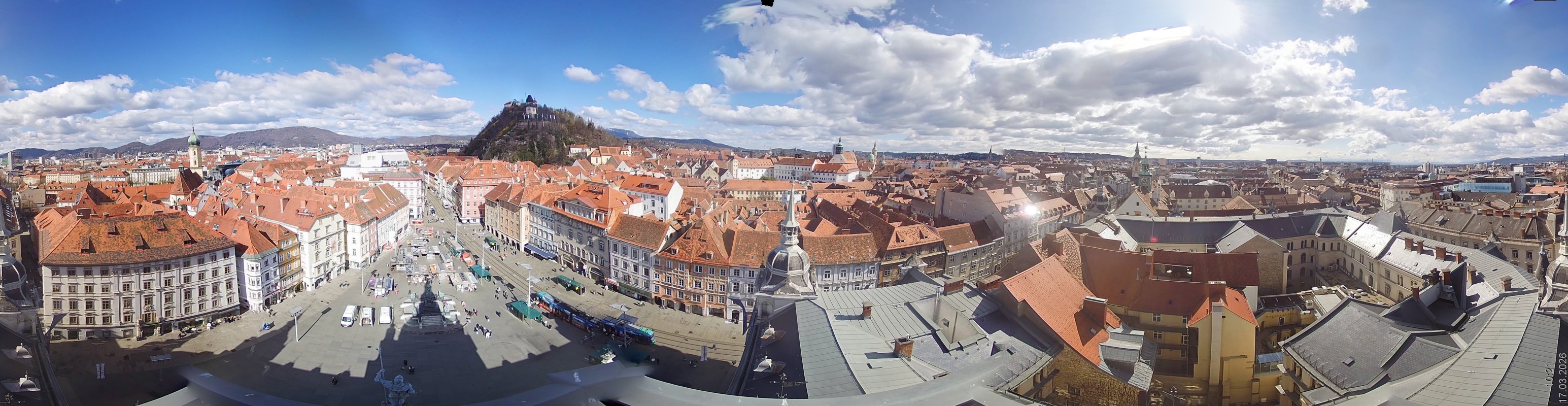 Archiv Foto Webcam Grazer Rathaus