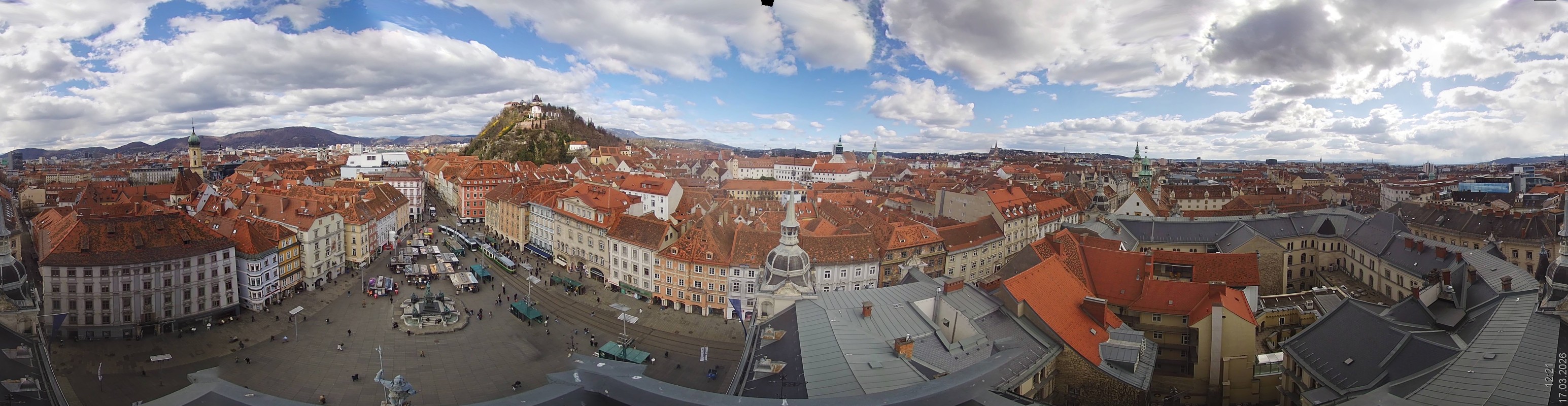 Archiv Foto Webcam Grazer Rathaus