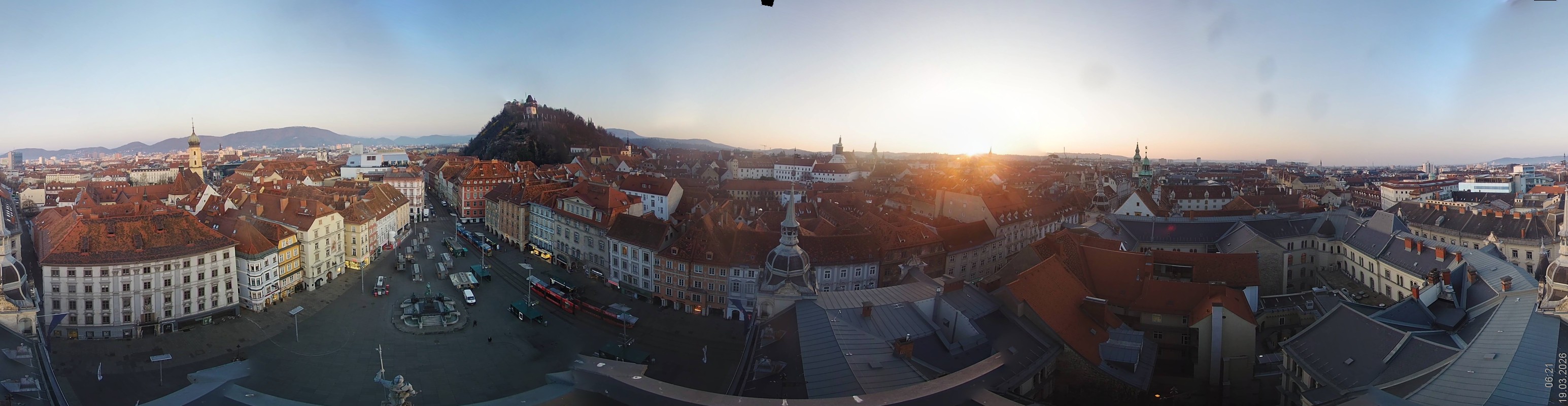 Archiv Foto Webcam Grazer Rathaus