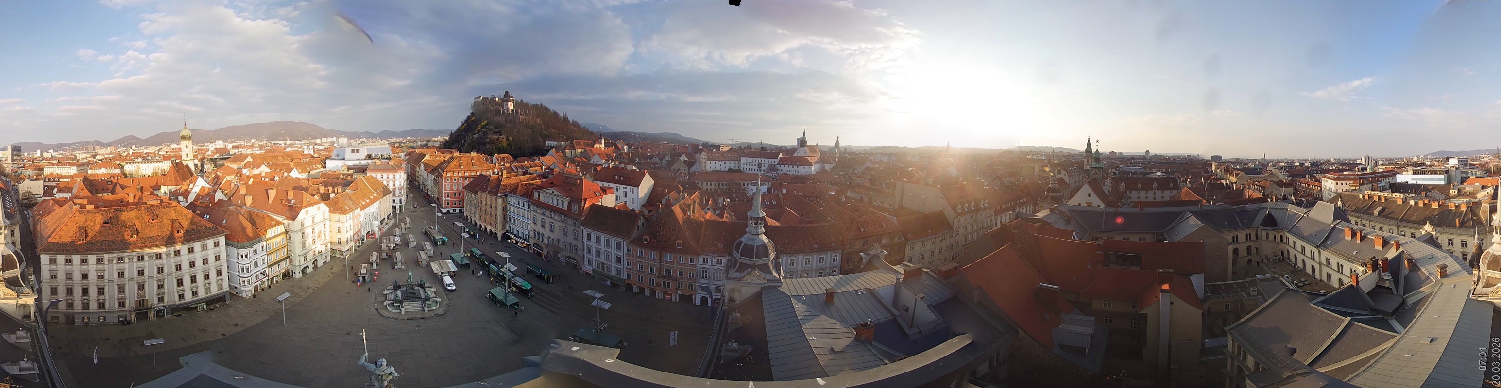 Archiv Foto Webcam Grazer Rathaus