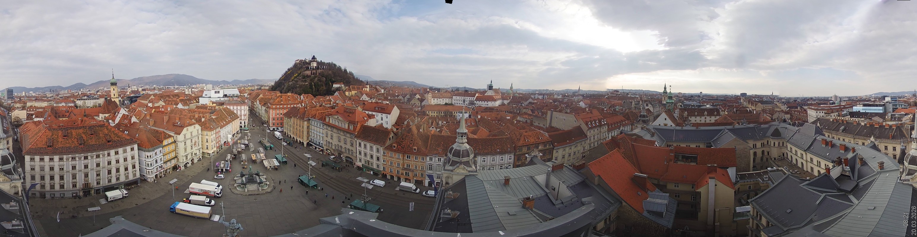 Archiv Foto Webcam Grazer Rathaus