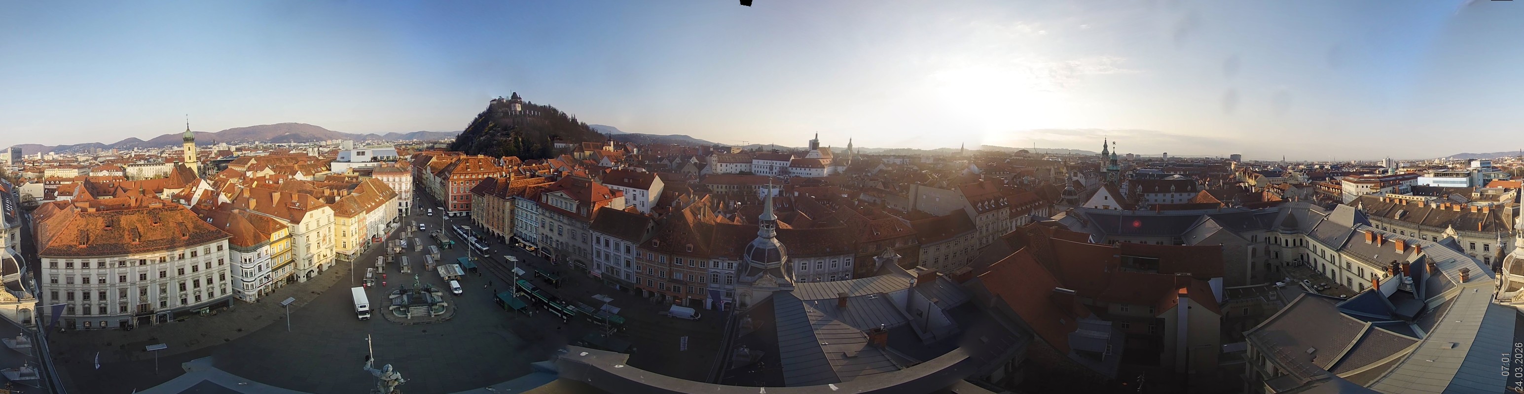 Archiv Foto Webcam Grazer Rathaus
