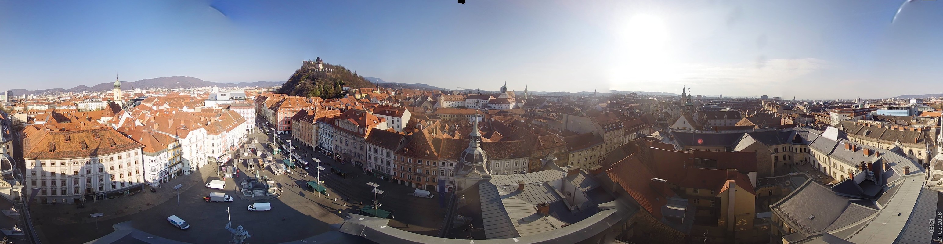 Archiv Foto Webcam Grazer Rathaus