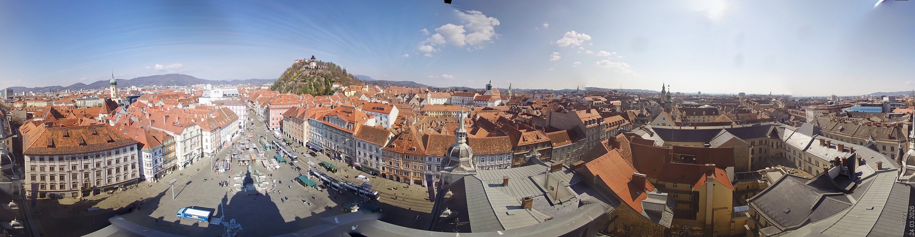 Archiv Foto Webcam Grazer Rathaus
