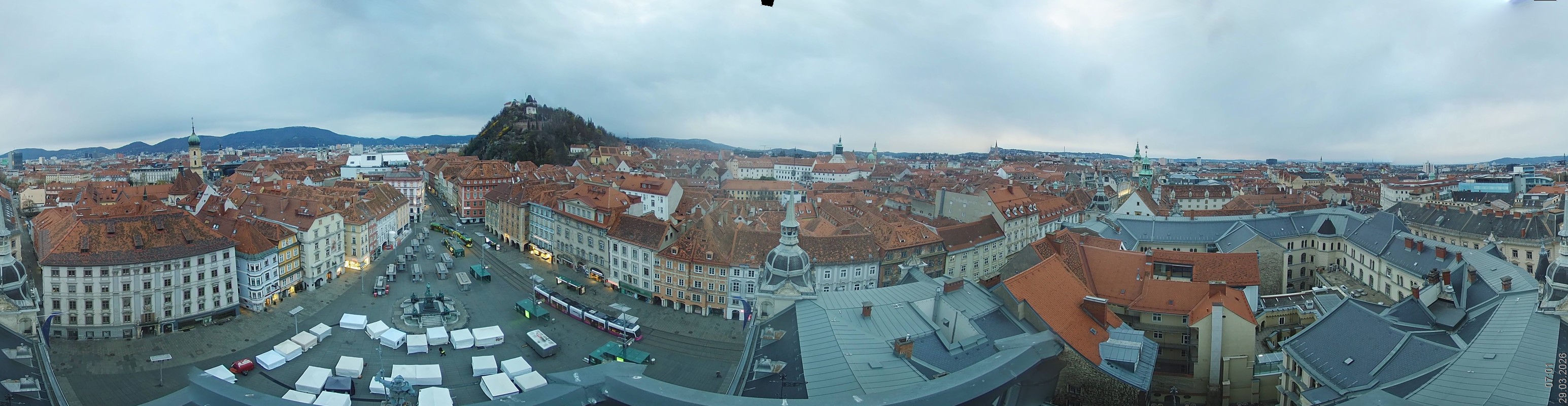 Archiv Foto Webcam Grazer Rathaus