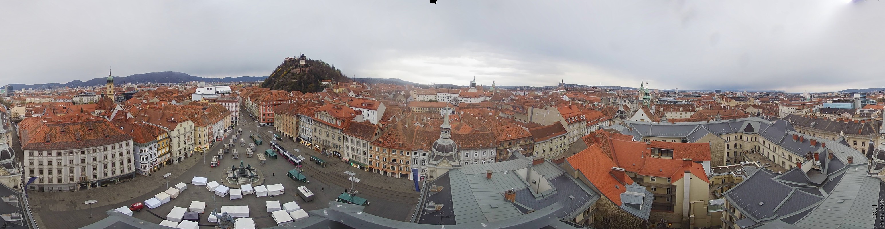 Archiv Foto Webcam Grazer Rathaus