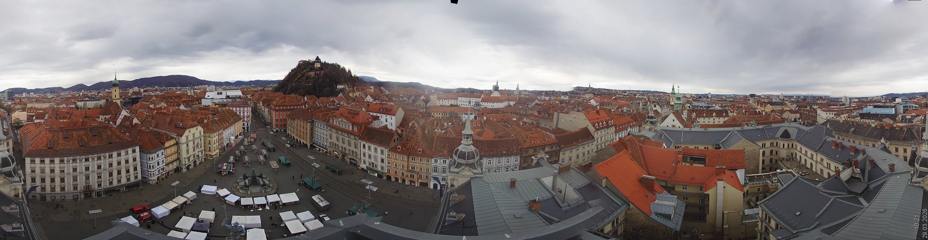 Archiv Foto Webcam Grazer Rathaus