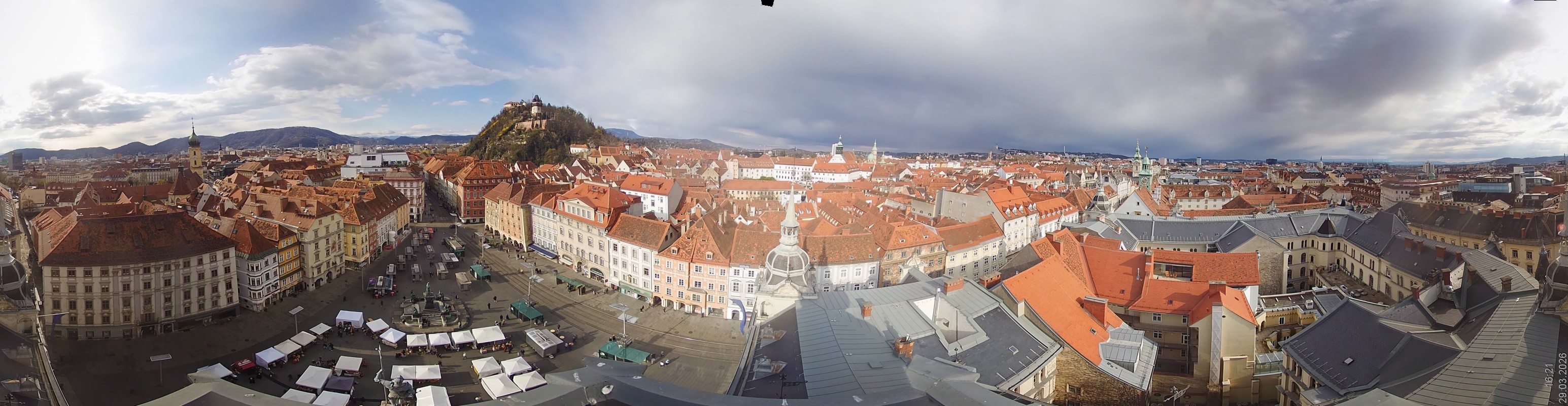 Archiv Foto Webcam Grazer Rathaus