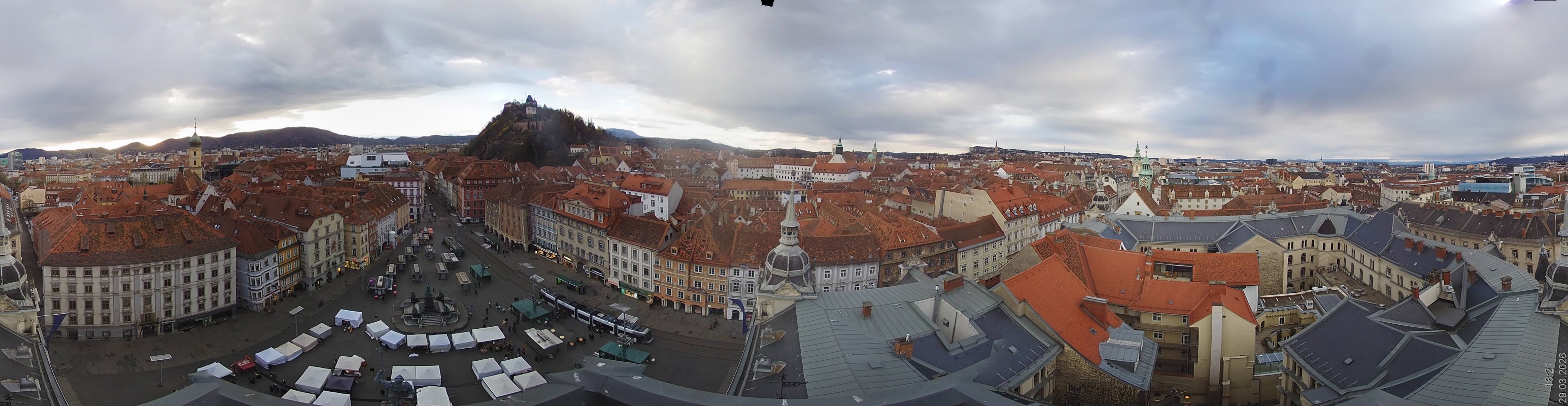 Archiv Foto Webcam Grazer Rathaus