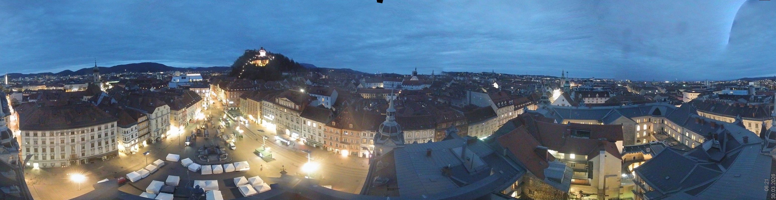 Archiv Foto Webcam Grazer Rathaus