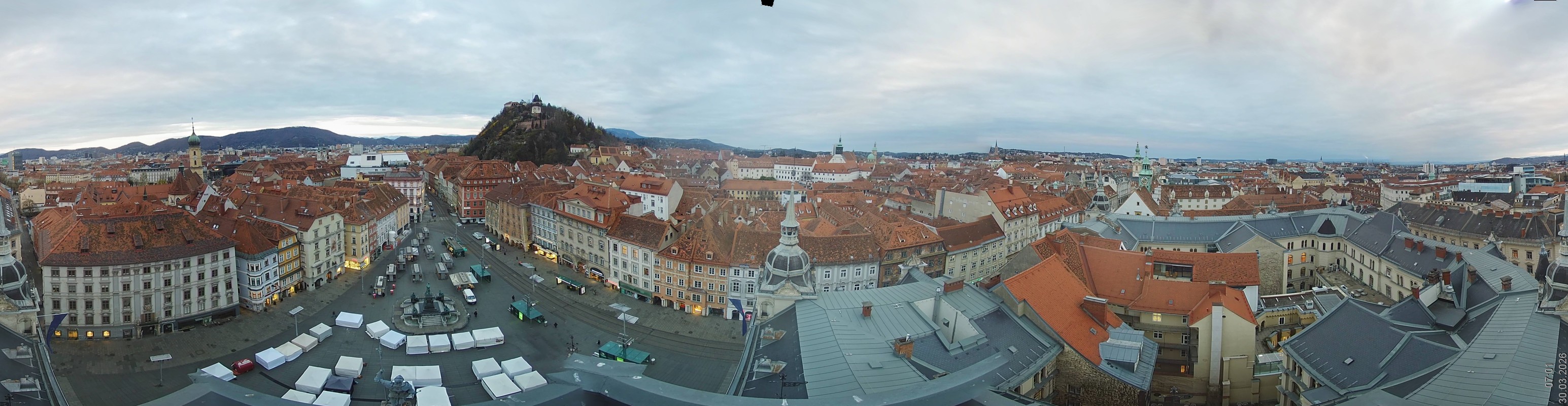 Archiv Foto Webcam Grazer Rathaus