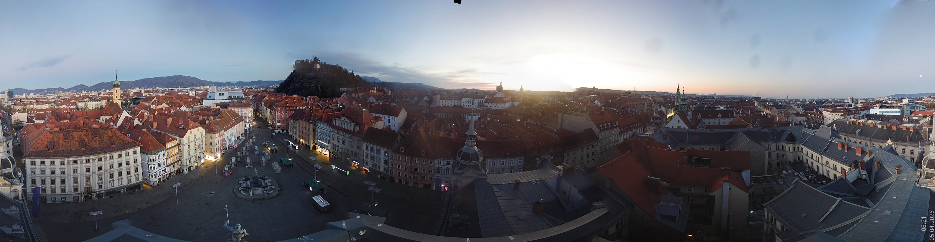 Archiv Foto Webcam Grazer Rathaus