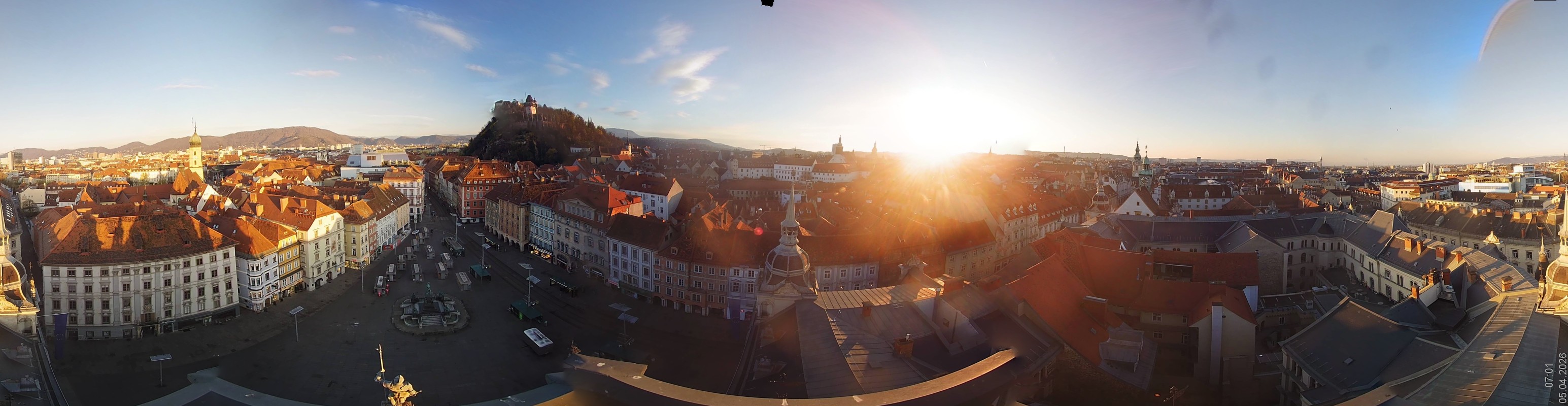 Archiv Foto Webcam Grazer Rathaus