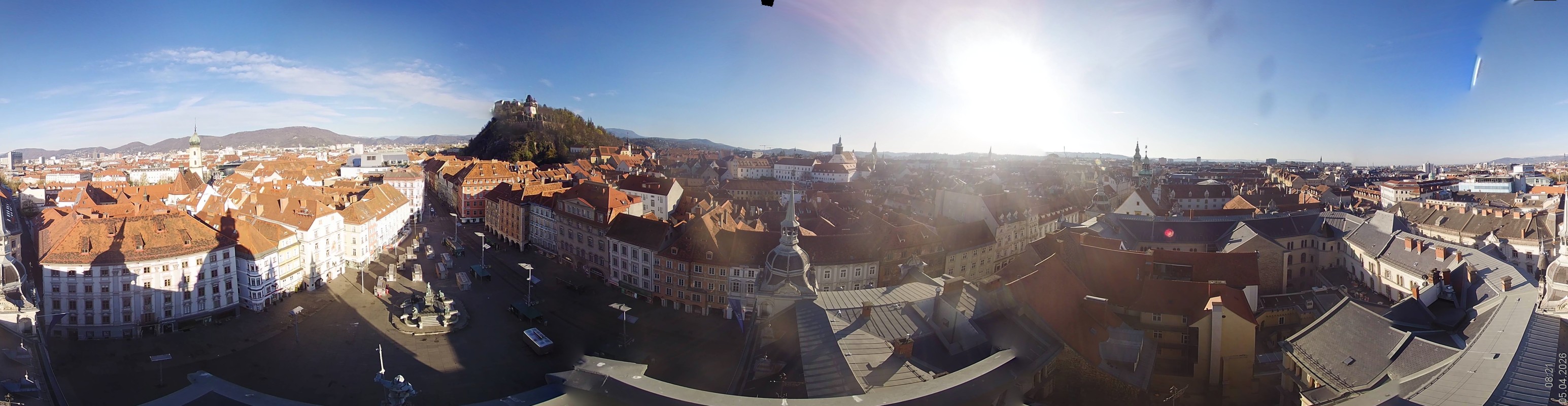 Archiv Foto Webcam Grazer Rathaus