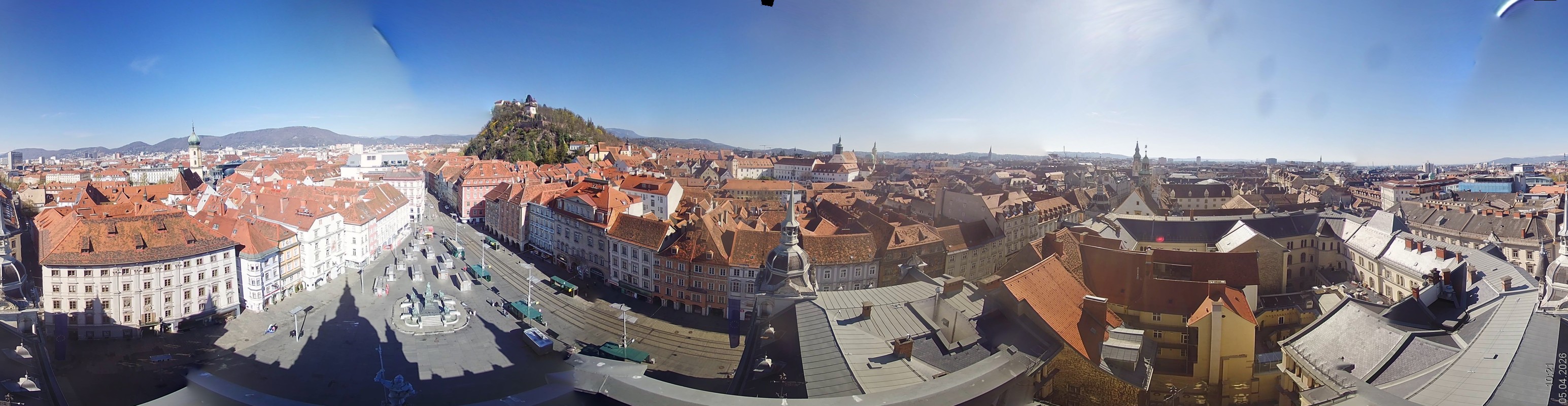 Archiv Foto Webcam Grazer Rathaus
