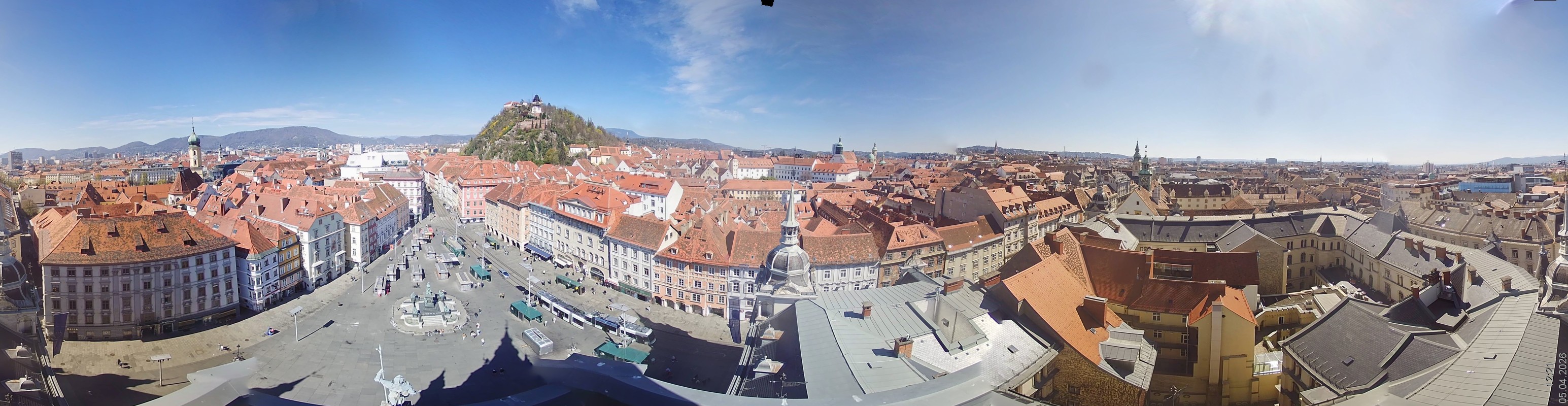 Archiv Foto Webcam Grazer Rathaus
