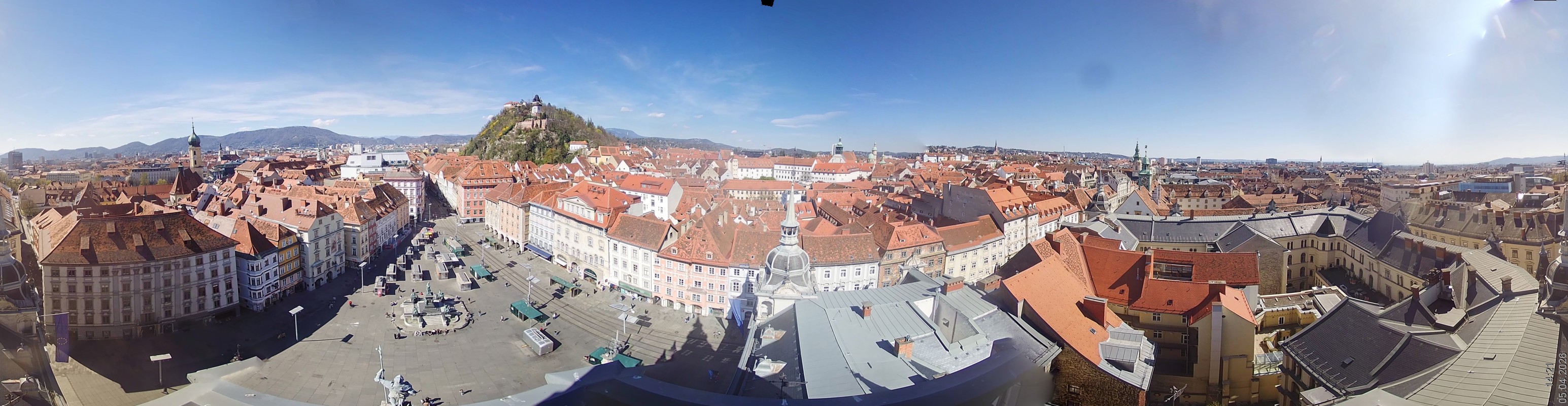 Archiv Foto Webcam Grazer Rathaus