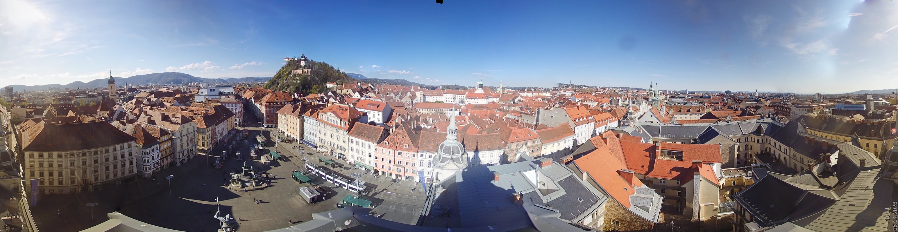 Archiv Foto Webcam Grazer Rathaus