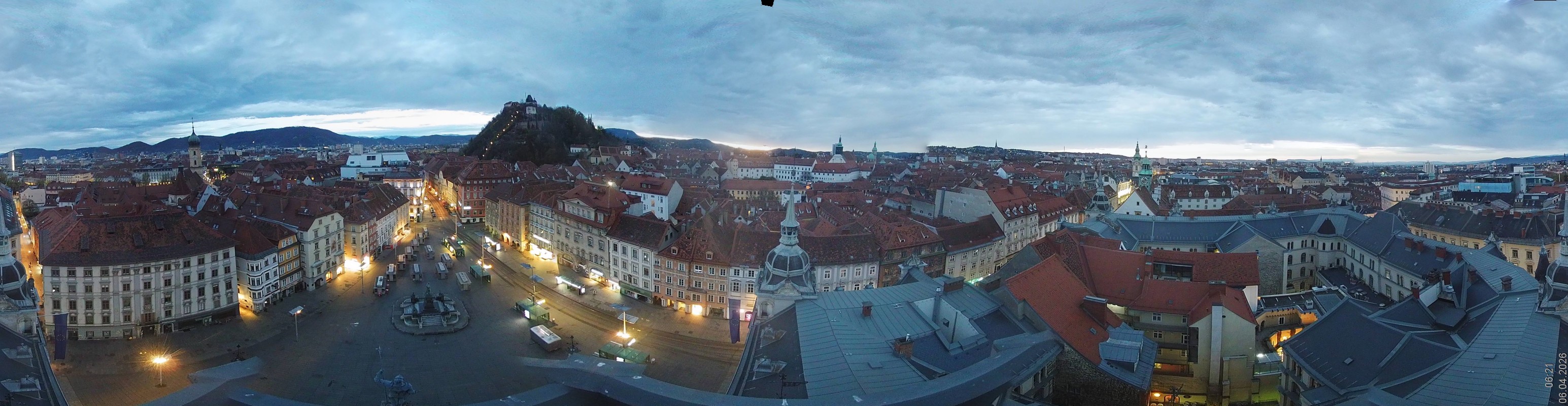 Archiv Foto Webcam Grazer Rathaus