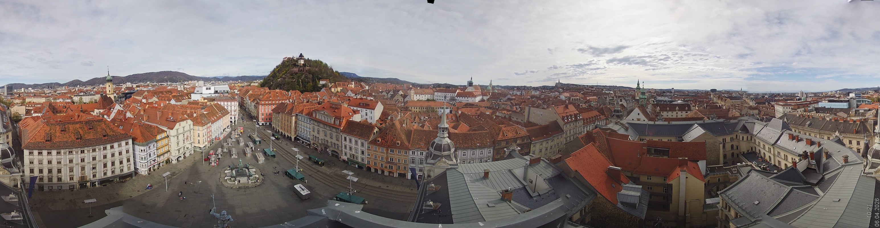 Archiv Foto Webcam Grazer Rathaus