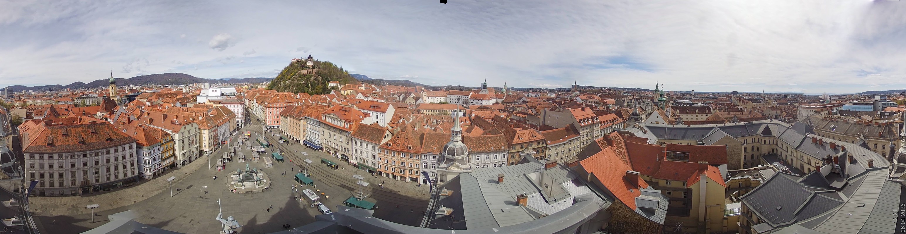 Archiv Foto Webcam Grazer Rathaus