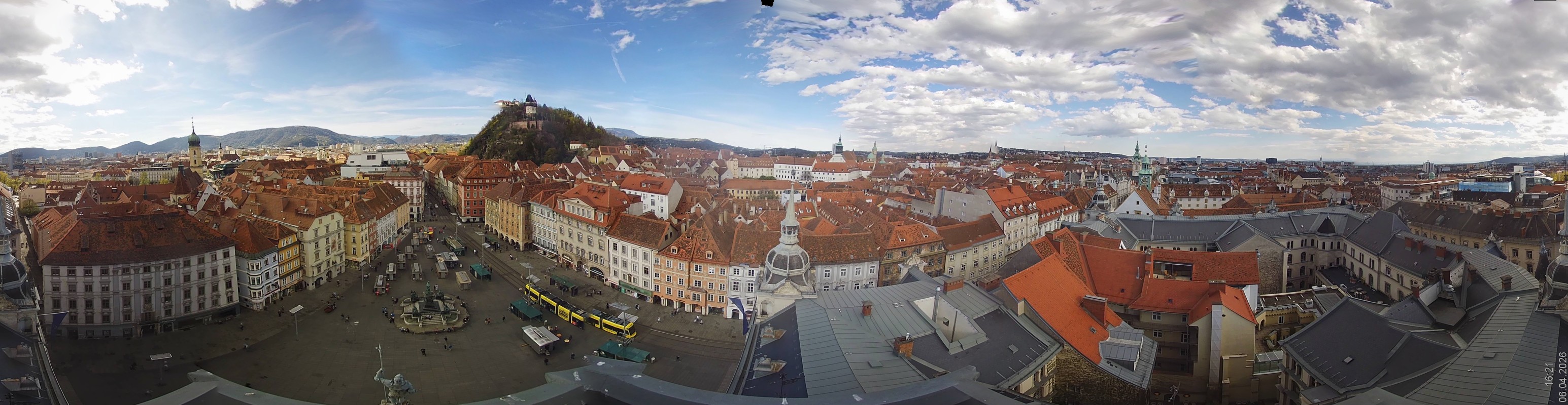 Archiv Foto Webcam Grazer Rathaus