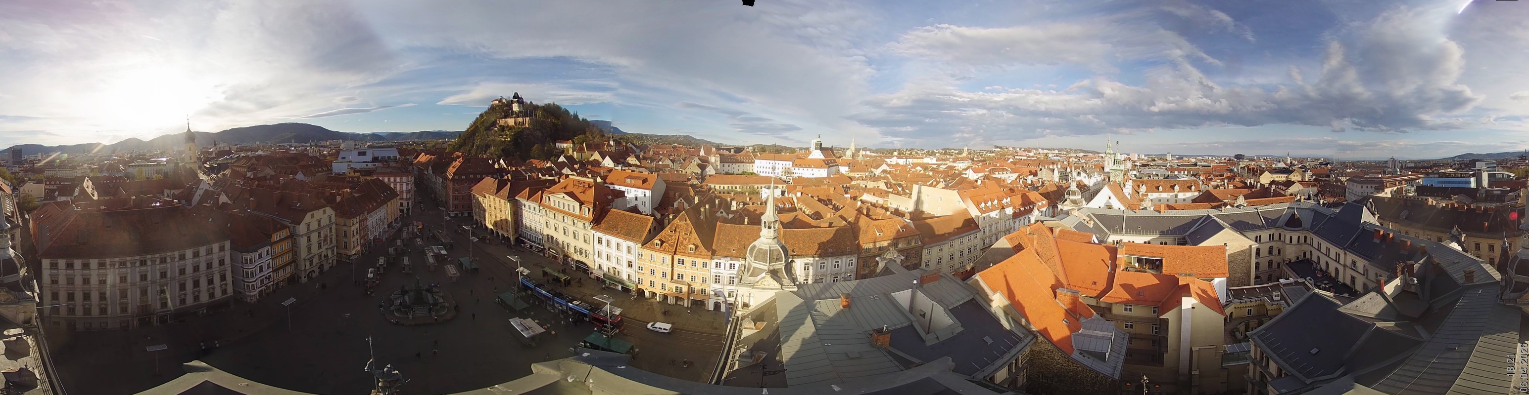 Archiv Foto Webcam Grazer Rathaus