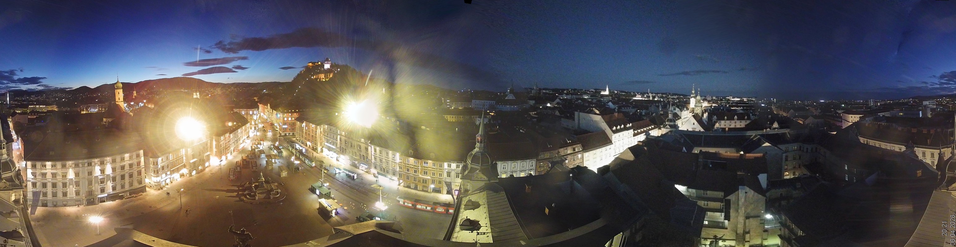Archiv Foto Webcam Grazer Rathaus