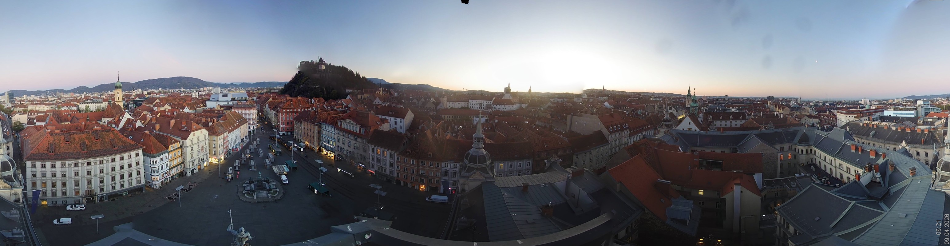 Archiv Foto Webcam Grazer Rathaus