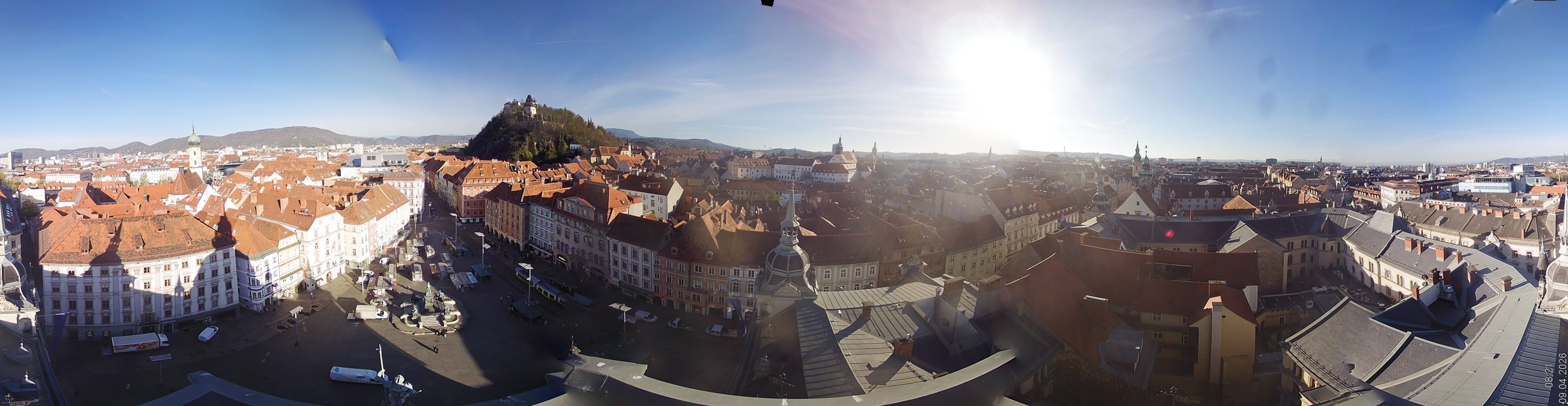 Archiv Foto Webcam Grazer Rathaus
