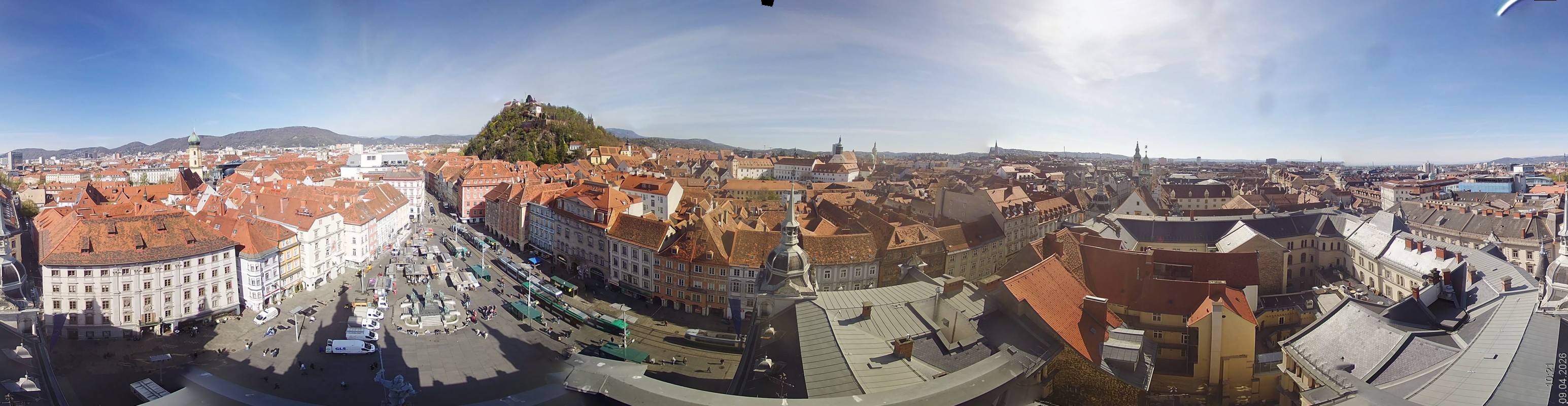 Archiv Foto Webcam Grazer Rathaus
