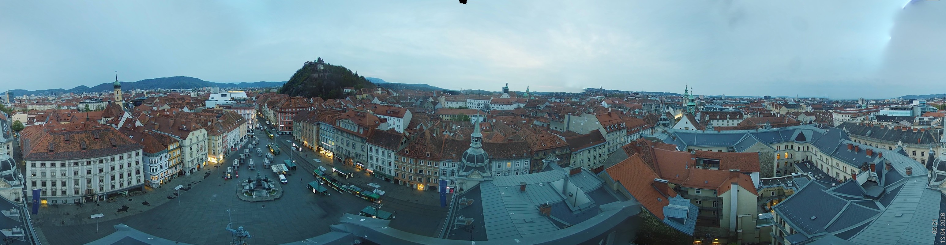 Archiv Foto Webcam Grazer Rathaus