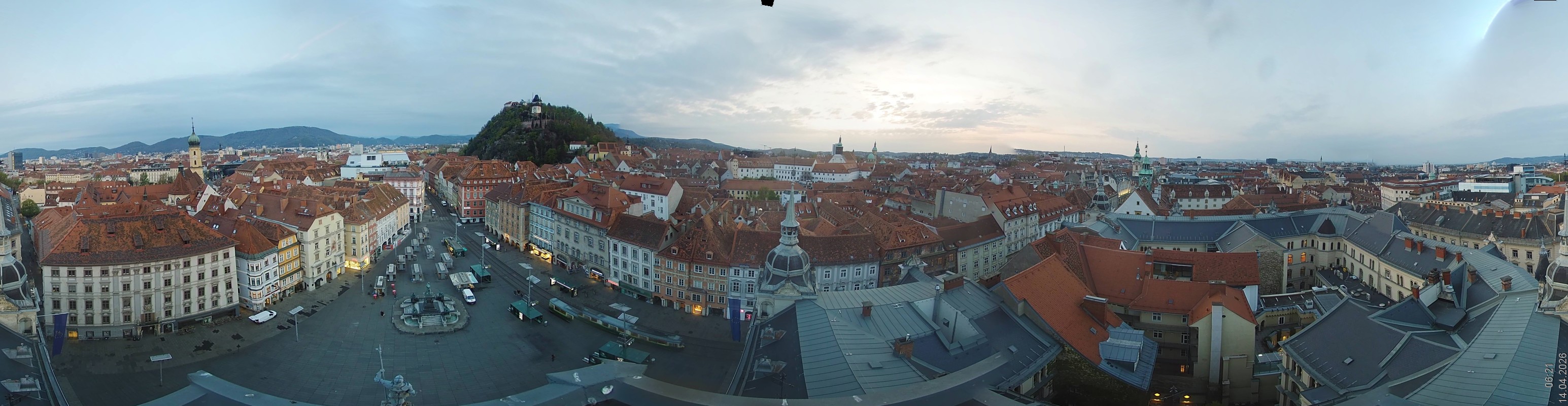 Archiv Foto Webcam Grazer Rathaus