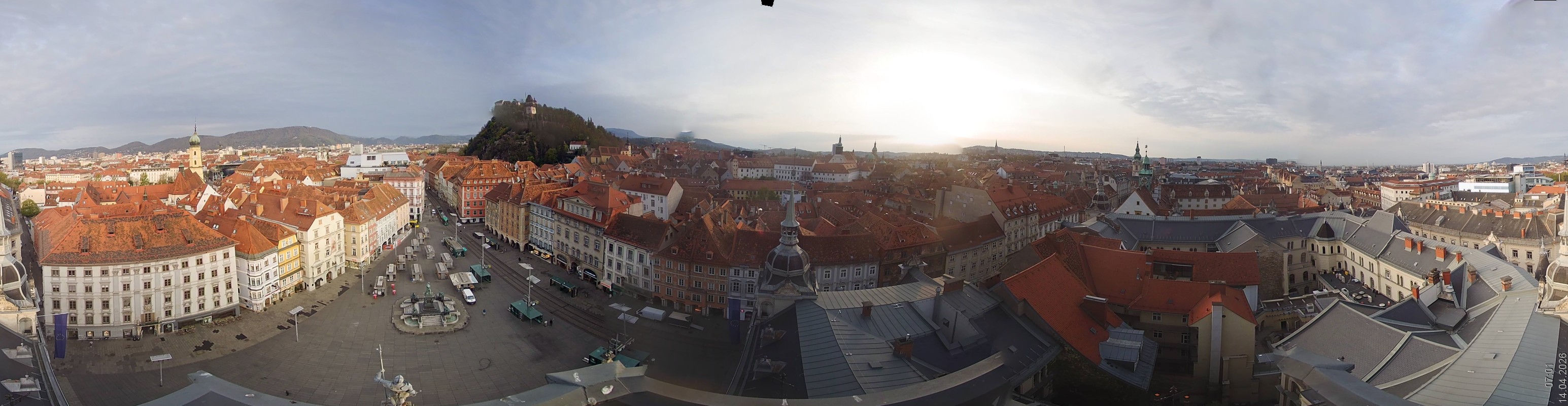 Archiv Foto Webcam Grazer Rathaus