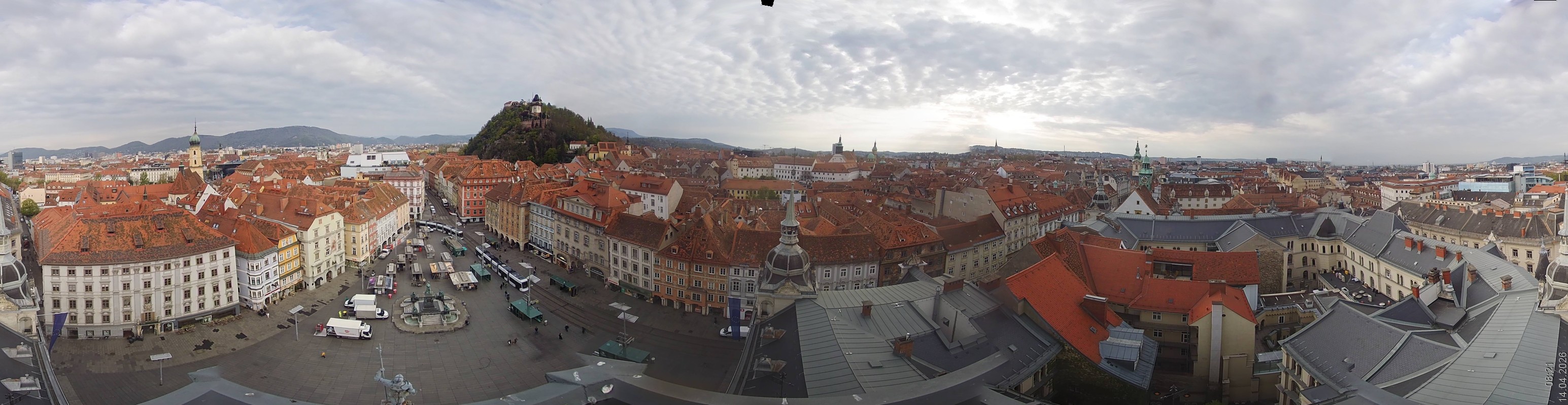 Archiv Foto Webcam Grazer Rathaus