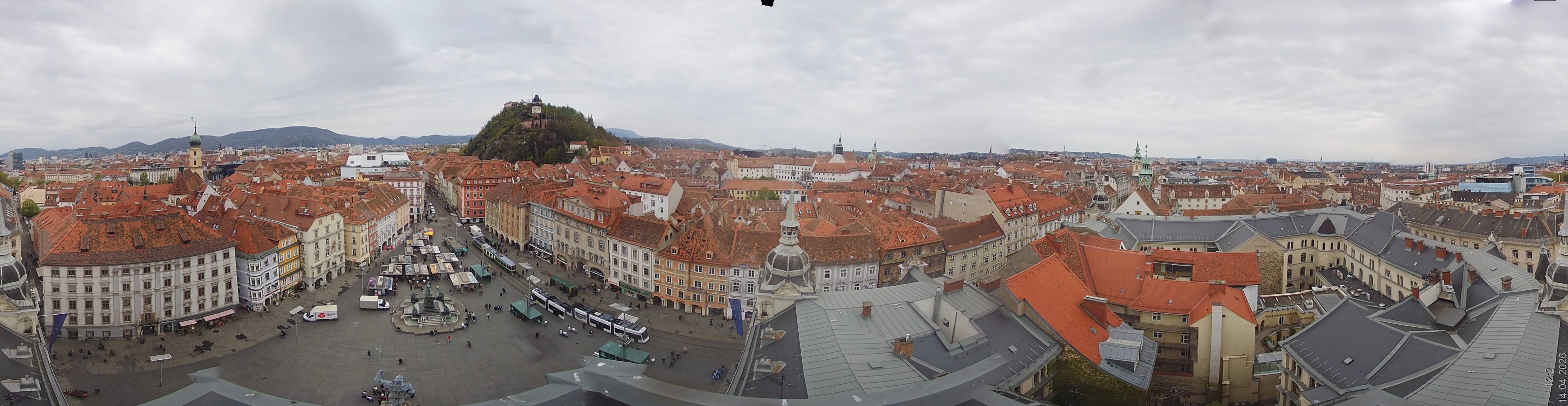 Archiv Foto Webcam Grazer Rathaus
