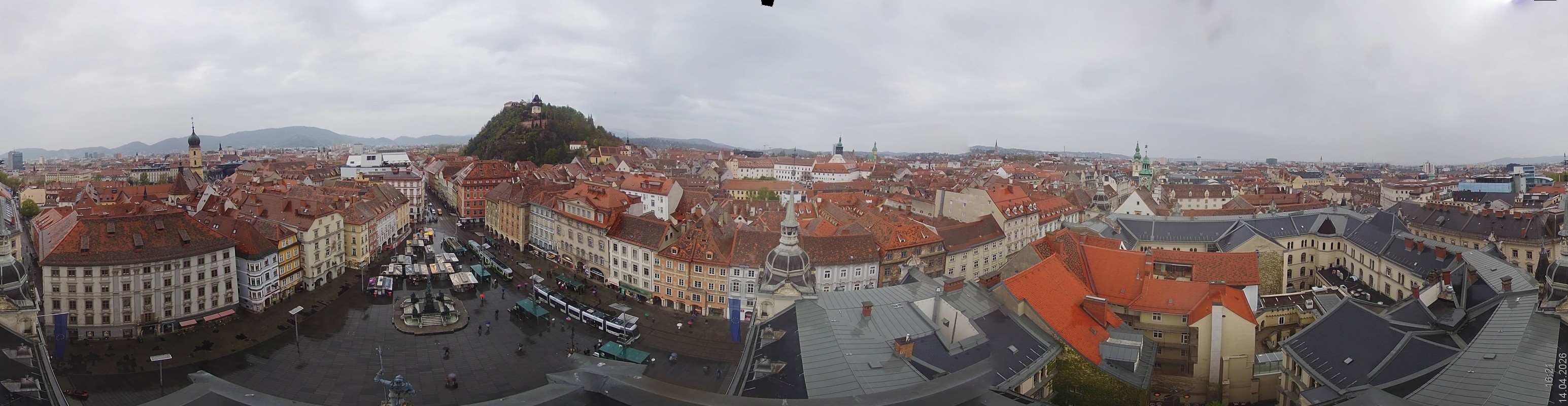 Archiv Foto Webcam Grazer Rathaus