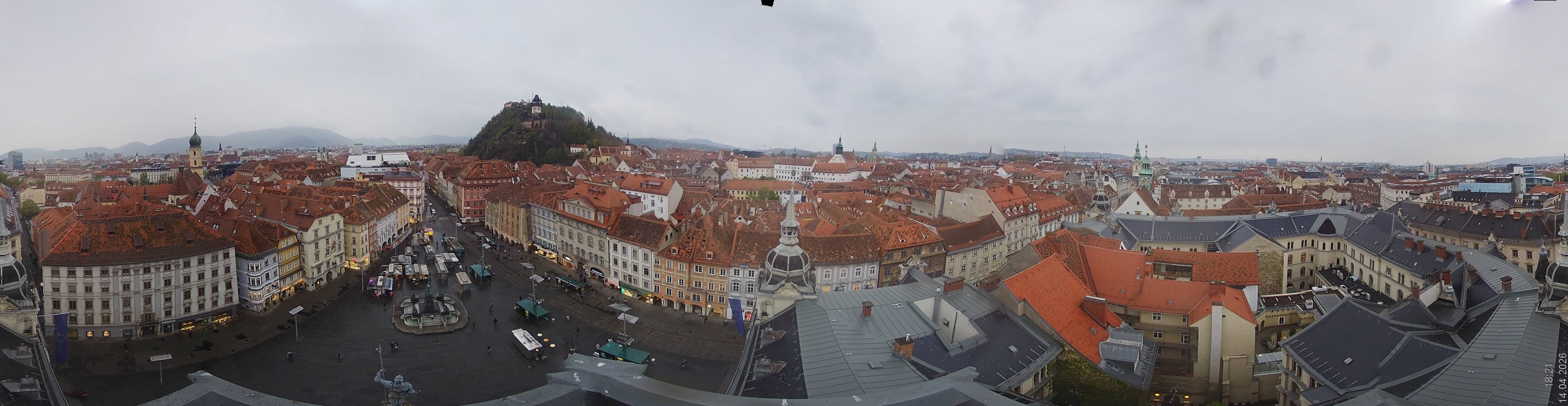 Archiv Foto Webcam Grazer Rathaus