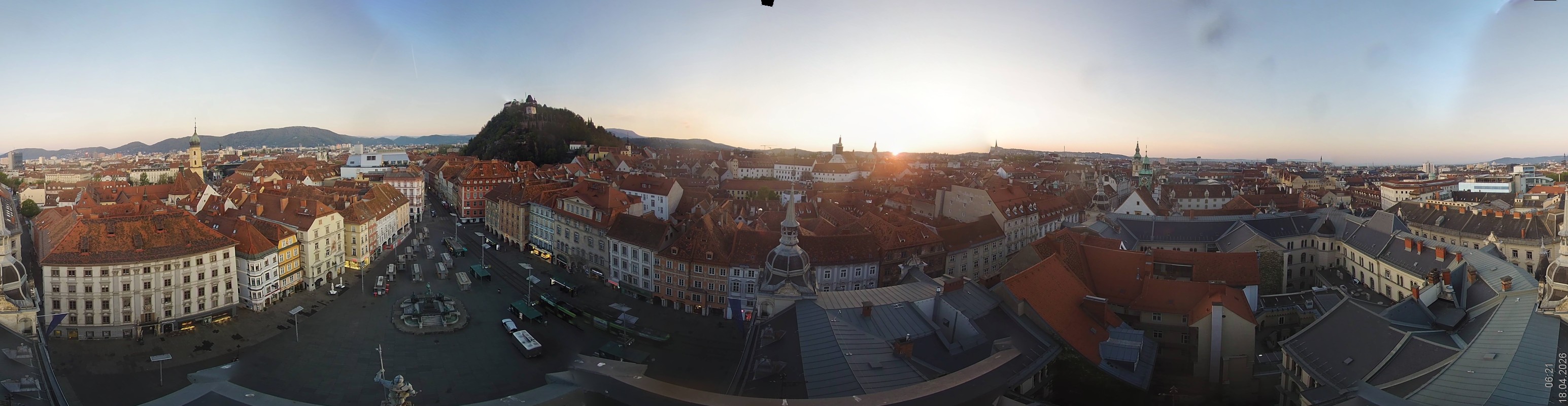 Archiv Foto Webcam Grazer Rathaus