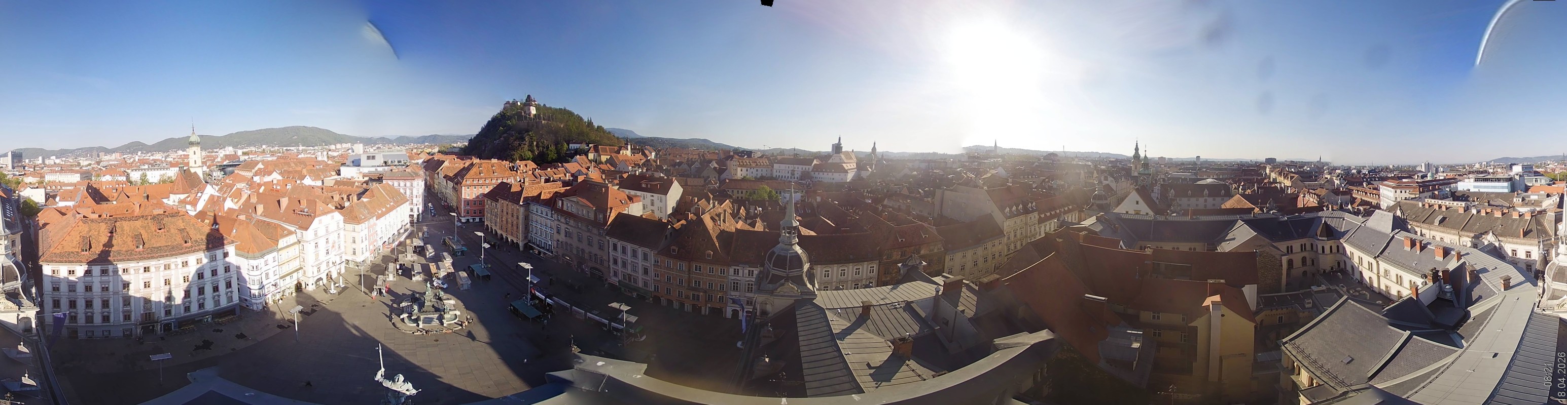 Archiv Foto Webcam Grazer Rathaus