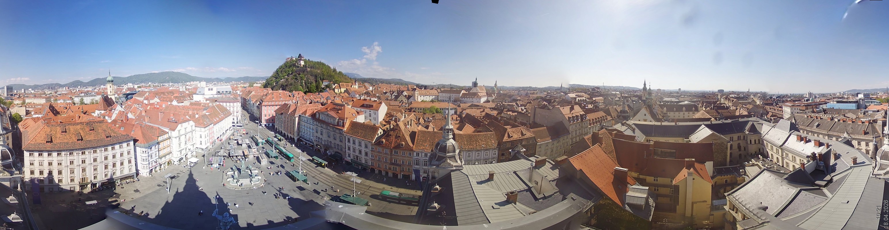 Archiv Foto Webcam Grazer Rathaus