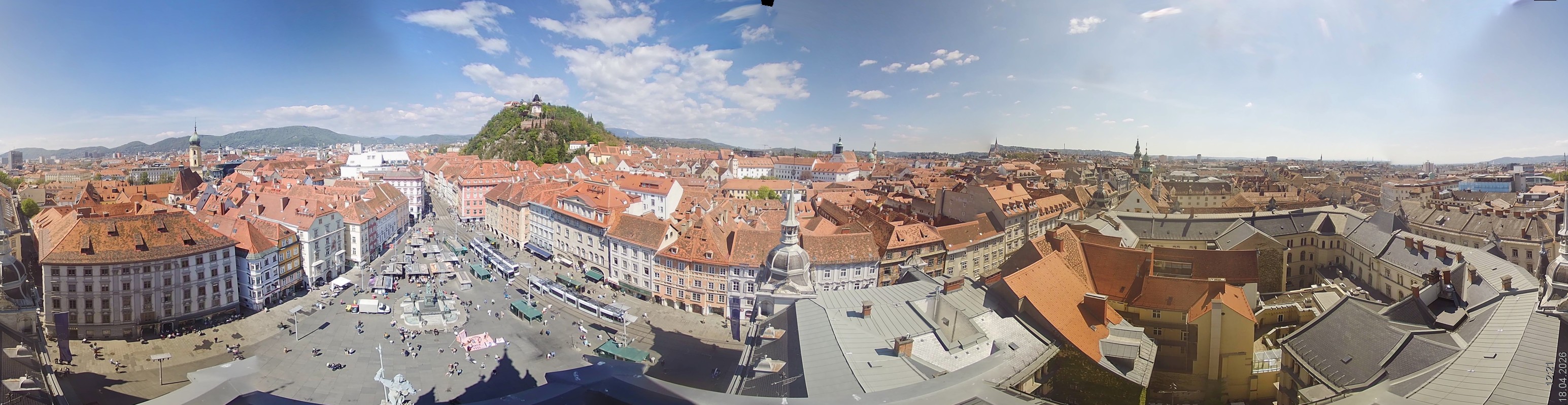 Archiv Foto Webcam Grazer Rathaus