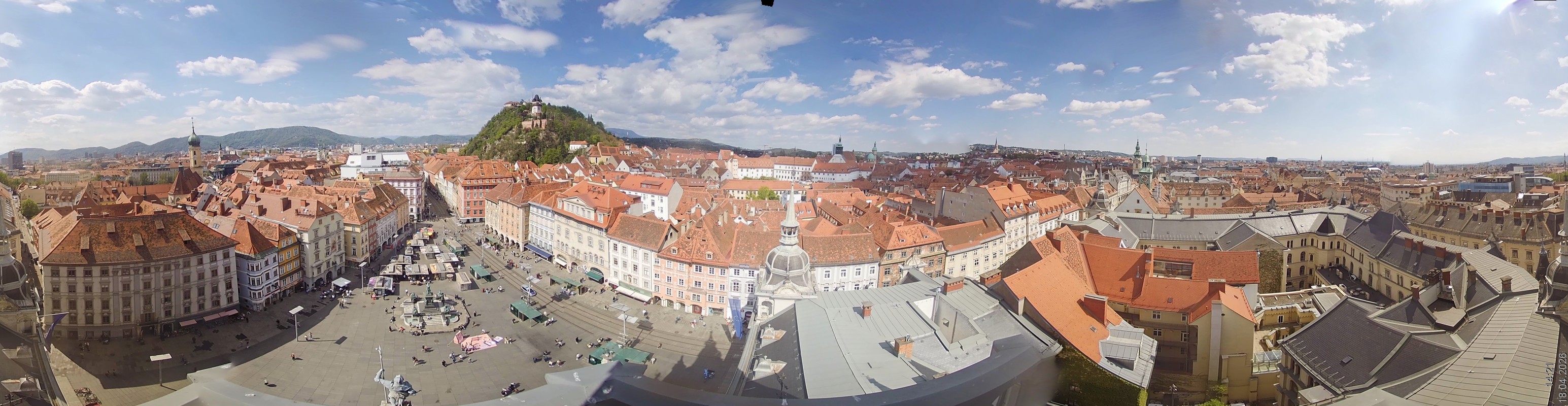 Archiv Foto Webcam Grazer Rathaus