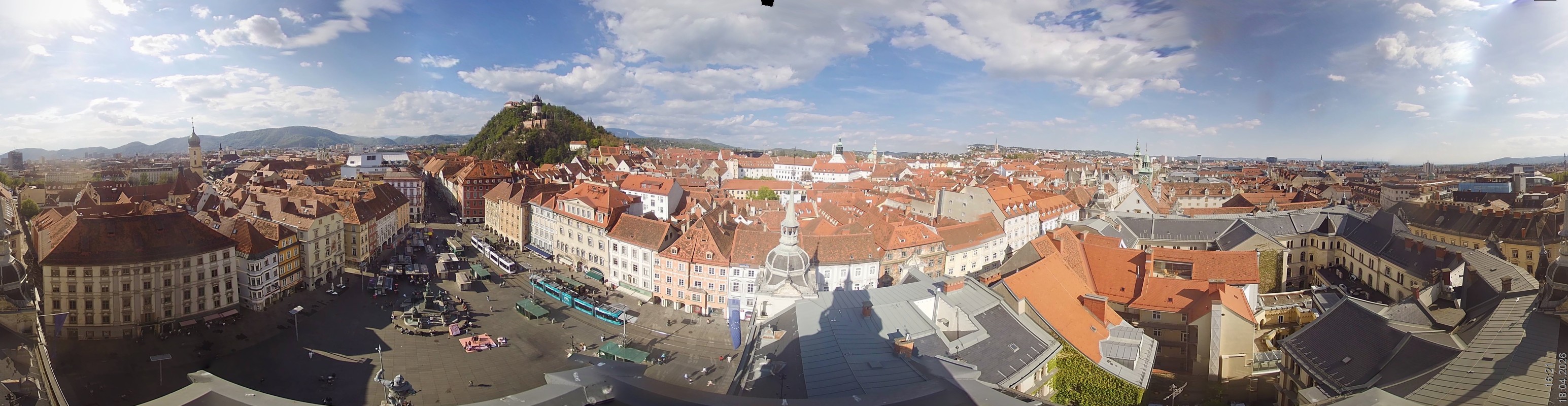 Archiv Foto Webcam Grazer Rathaus