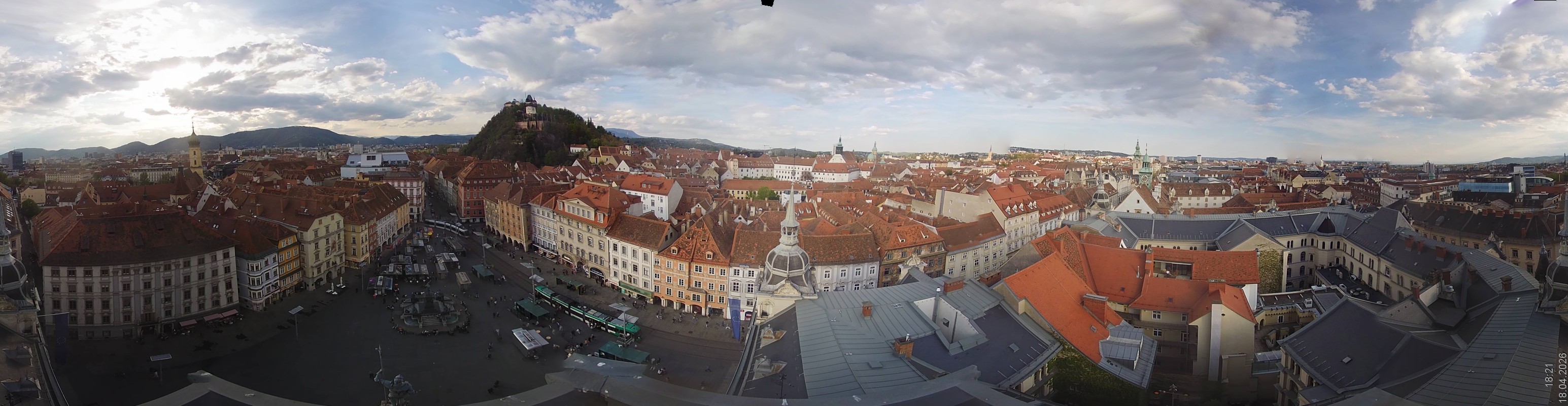 Archiv Foto Webcam Grazer Rathaus