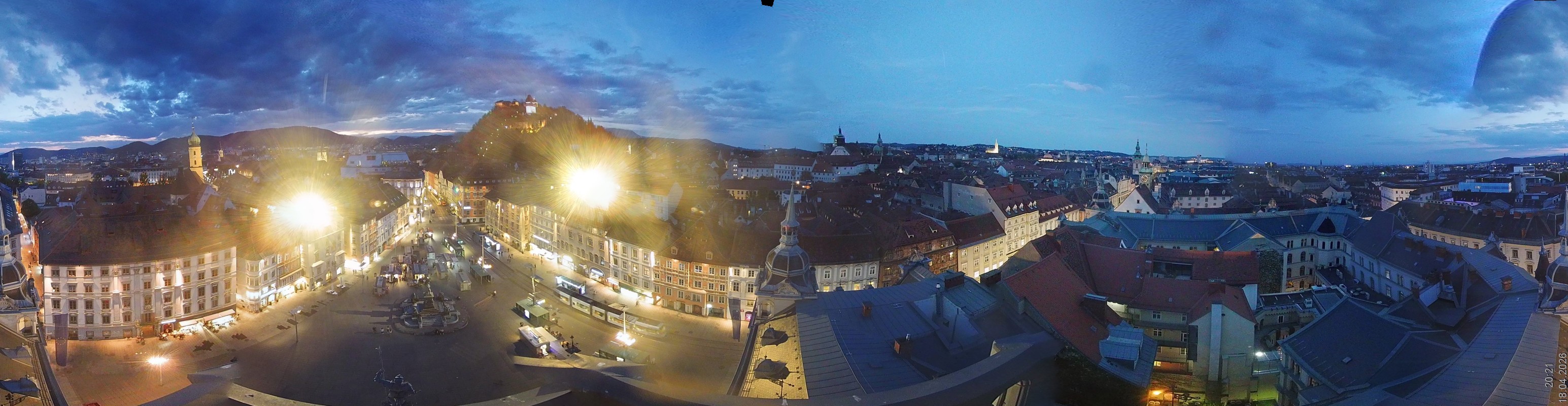 Archiv Foto Webcam Grazer Rathaus