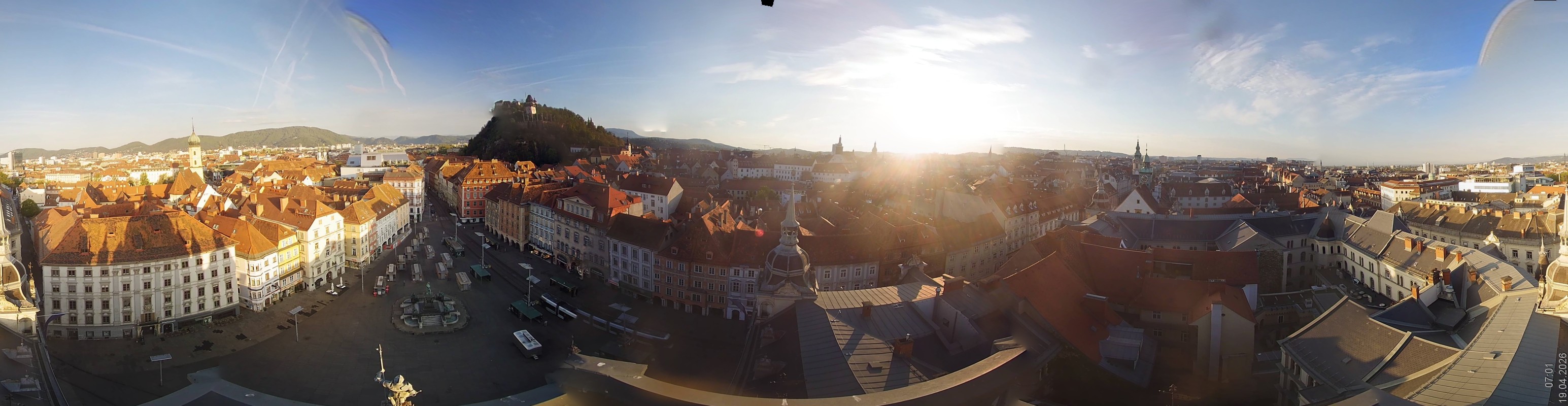 Archiv Foto Webcam Grazer Rathaus