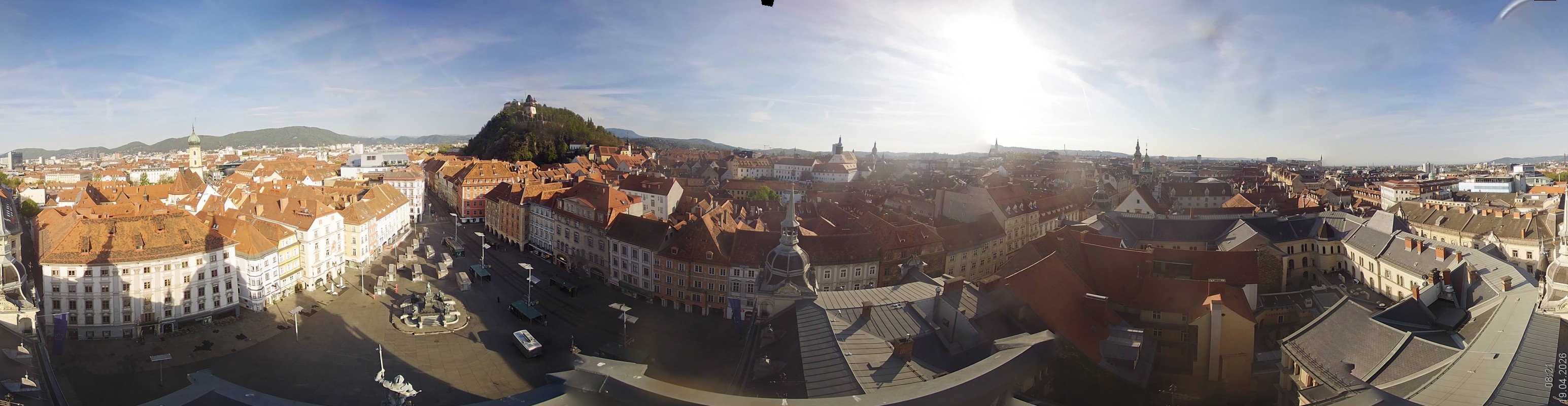 Archiv Foto Webcam Grazer Rathaus