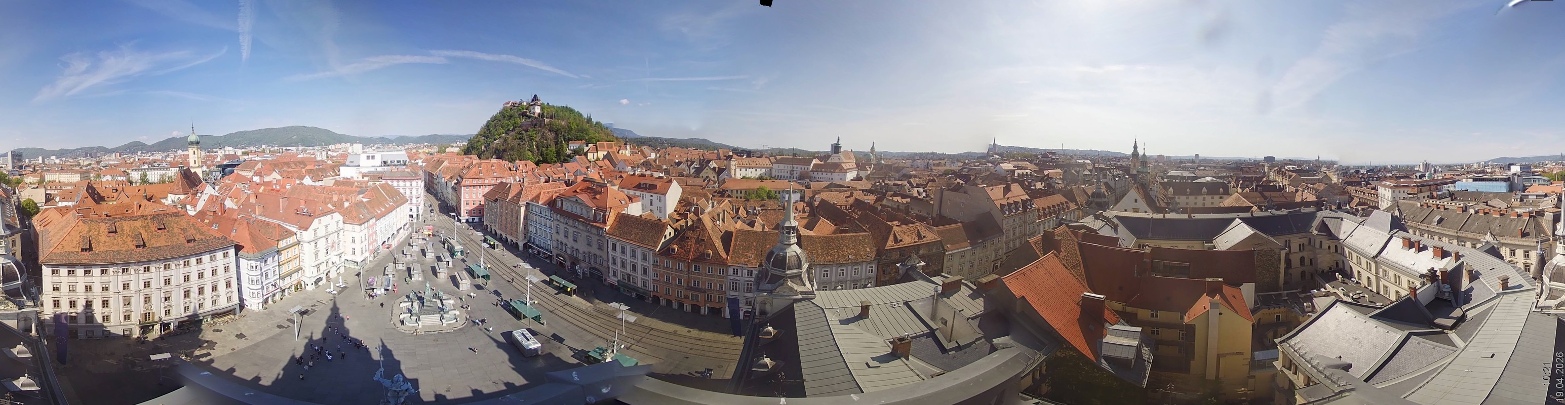 Archiv Foto Webcam Grazer Rathaus
