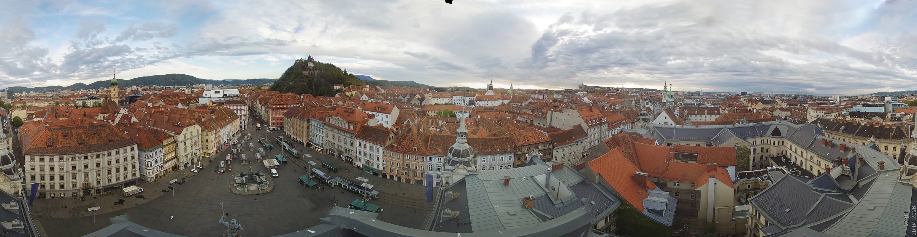 Archiv Foto Webcam Grazer Rathaus